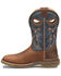 Image #2 - Double H Men's Troy Western Work Boots - Composite Toe, Brown, hi-res