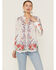 Image #1 - Johnny Was Women's Yasmine Embroidered Long Sleeve White Blouse, White, hi-res