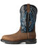 Image #2 - Ariat Men's Coil WorkHog® Western Work Boots - Carbon Toe, Brown, hi-res