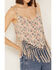 Image #3 - Rock & Roll Denim Women's Floral Fringe Sleeveless Tank, , hi-res
