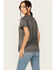 Image #4 - Blended Women's American Cowgirl Short Sleeve Graphic Tee, Black, hi-res
