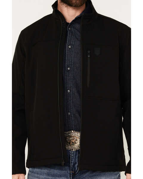 Image #3 - RANK 45® Men's Richwood Softshell Jacket - Tall , Black, hi-res
