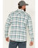 Image #4 - Cody James Men's FR Midweight Plaid Print Long Sleeve Pearl Snap Work Shirt , Blue, hi-res
