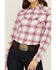 Image #3 - Kimes Ranch Women's Matadora Plaid Print Long Sleeve Western Snap Shirt, Periwinkle, hi-res