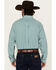 Image #4 - Ariat Men's Wrinkle Free Gus Plaid Print Long Sleeve Button-Down Western Shirt, Teal, hi-res