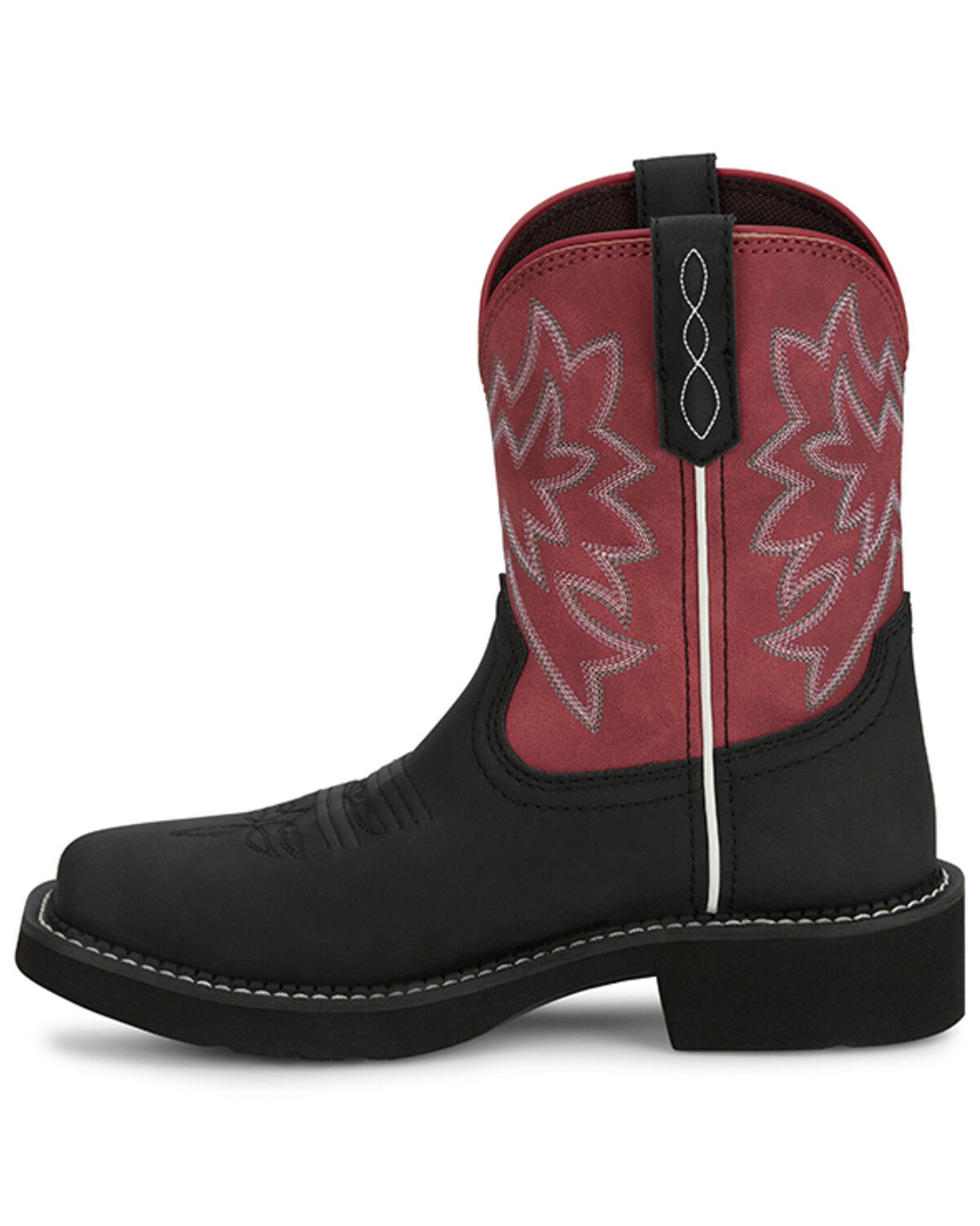 Image #3 - Justin Women's Gypsy Performance Western Boots - Broad Square Toe, Black, hi-res
