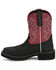 Image #3 - Justin Women's Gypsy Performance Western Boots - Broad Square Toe, Black, hi-res