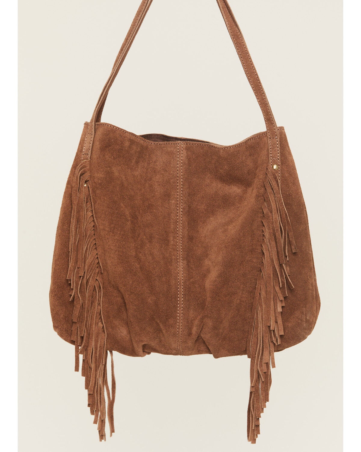 Image #2 - Avondayle Women's Suede Mini Tote with Fringe, Brown, hi-res