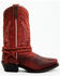 Image #2 - Laredo Women's Knot in Time Western Boots - Square Toe, Red, hi-res