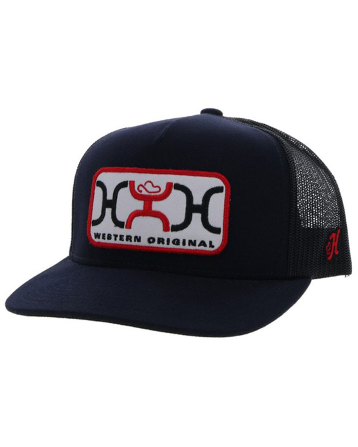 Image #1 - Hooey Men's Western Original Trucker Cap, Navy, hi-res