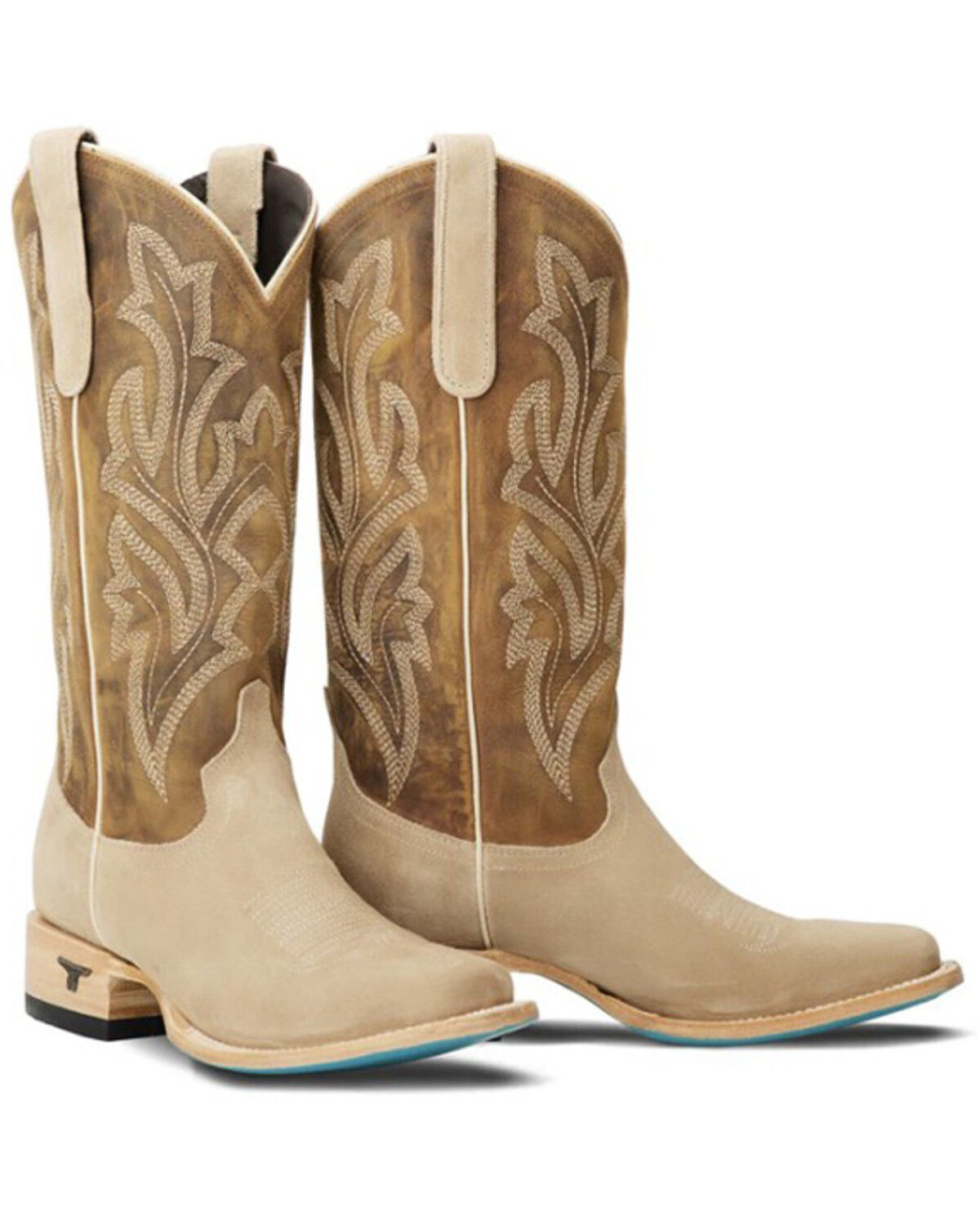 Image #1 - Lane Women's Classic Suede Western Boots - Square Toe, Brown, hi-res