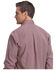 Image #2 - Stetson Men's Geo Print Long Sleeve Button-Down Western Shirt, Wine, hi-res