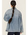 Image #4 - Daze Women's Beau Medium Wash Oversized Studded Denim Jacket, Medium Wash, hi-res