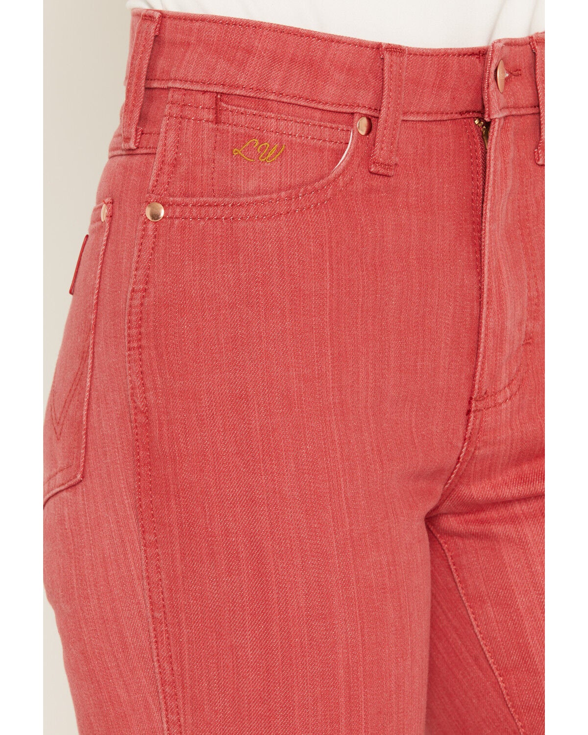 Image #2 - Wrangler X Lainey Wilson Women's High Rise Slim Flare Stretch Denim Jeans, Multi, hi-res
