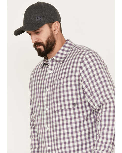 Image #2 - Brothers and Sons Casual Plaid Button Down Long Sleeve Western Shirt, Light Green, hi-res