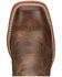 Image #6 - Tony Lama Men's Colburn Western Boots - Broad Square toe, Orange, hi-res