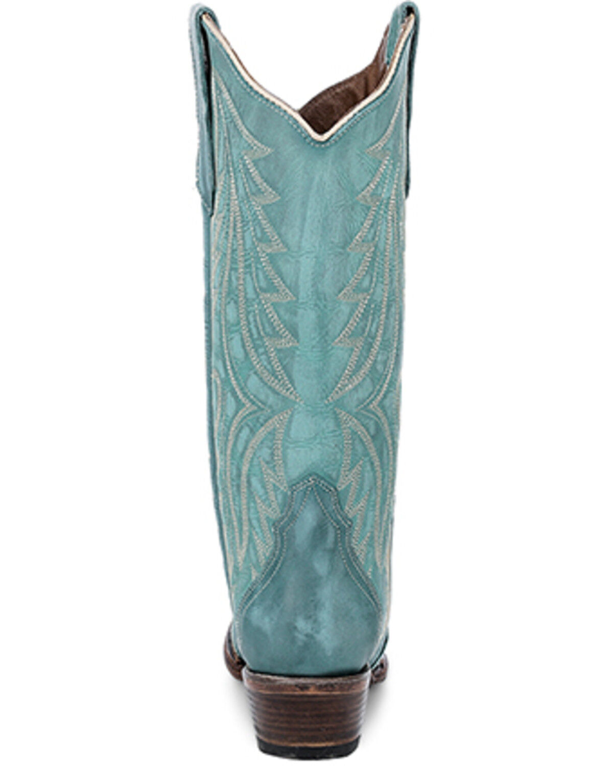 Image #4 - Circle G Women's Embroidered Tall Western Boots - Snip Toe, Turquoise, hi-res
