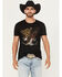 Image #1 - Cody James Men's Guns Blazin Short Sleeve Graphic T-Shirt, Black, hi-res