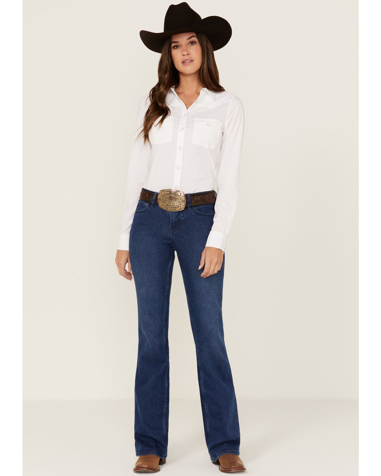 RANK 45 Women s Mid Rise Dark Bootcut Jeans