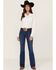 Image #1 - RANK 45® Women's Mid Rise Dark Bootcut Jeans, Dark Wash, hi-res