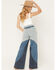 Image #3 - Wrangler X Lainey Wilson Women's High Rise Groovy Wide Leg Stretch Denim Jeans, Multi, hi-res