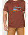 Image #3 - Brothers and Sons Men's Badlands National Monument Graphic Red Short Sleeve T-Shirt, Red, hi-res