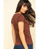 Image #2 - Bandit Brand Women's Cowboys Horse Around Graphic Short Sleeve Tee, Rust Copper, hi-res