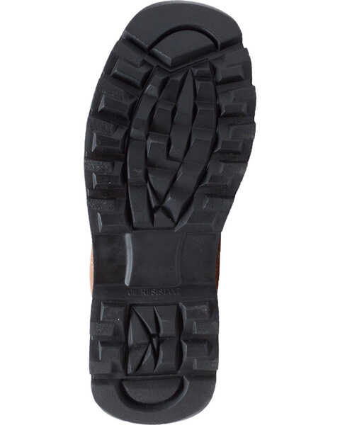 Image #4 - AdTec Men's 6" Leather Hiker Work Boots - Steel Toe , Brown, hi-res