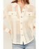 Image #3 - Very J Women's Crochet Button-Down Shirt, Natural, hi-res