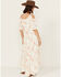 Image #4 - Wild Moss Women's Floral Print Cold Should High-Low Dress, Ivory, hi-res