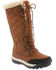 Image #1 - Bearpaw Women's Isabella 12" Waterproof Lace-Up Boots - Round Toe, Brown, hi-res