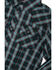 Wrangler Boys' Plaid Print Long Sleeve Snap Western Shirt , Grey, hi-res
