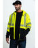 Image #1 - Ariat Men's FR Hi-Vis Full Zip Work Hooded Jacket , Bright Yellow, hi-res
