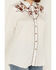Image #3 - Ariat Women's Elsa Floral Embroidered Long Sleeve Snap Western Shirt, White, hi-res