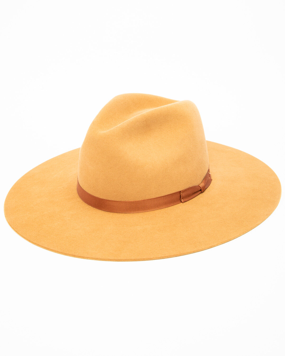 Image #1 - Rodeo King Women's 7X Tracker Pinch Front Fur Felt Hat, Camel, hi-res