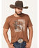 Image #2 - Cody James Men's Road To Rancho Short Sleeve Graphic T-Shirt, Lt Brown, hi-res