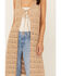 Image #3 - Shyanne Women's Long Fringe Sweater Vest, Taupe, hi-res