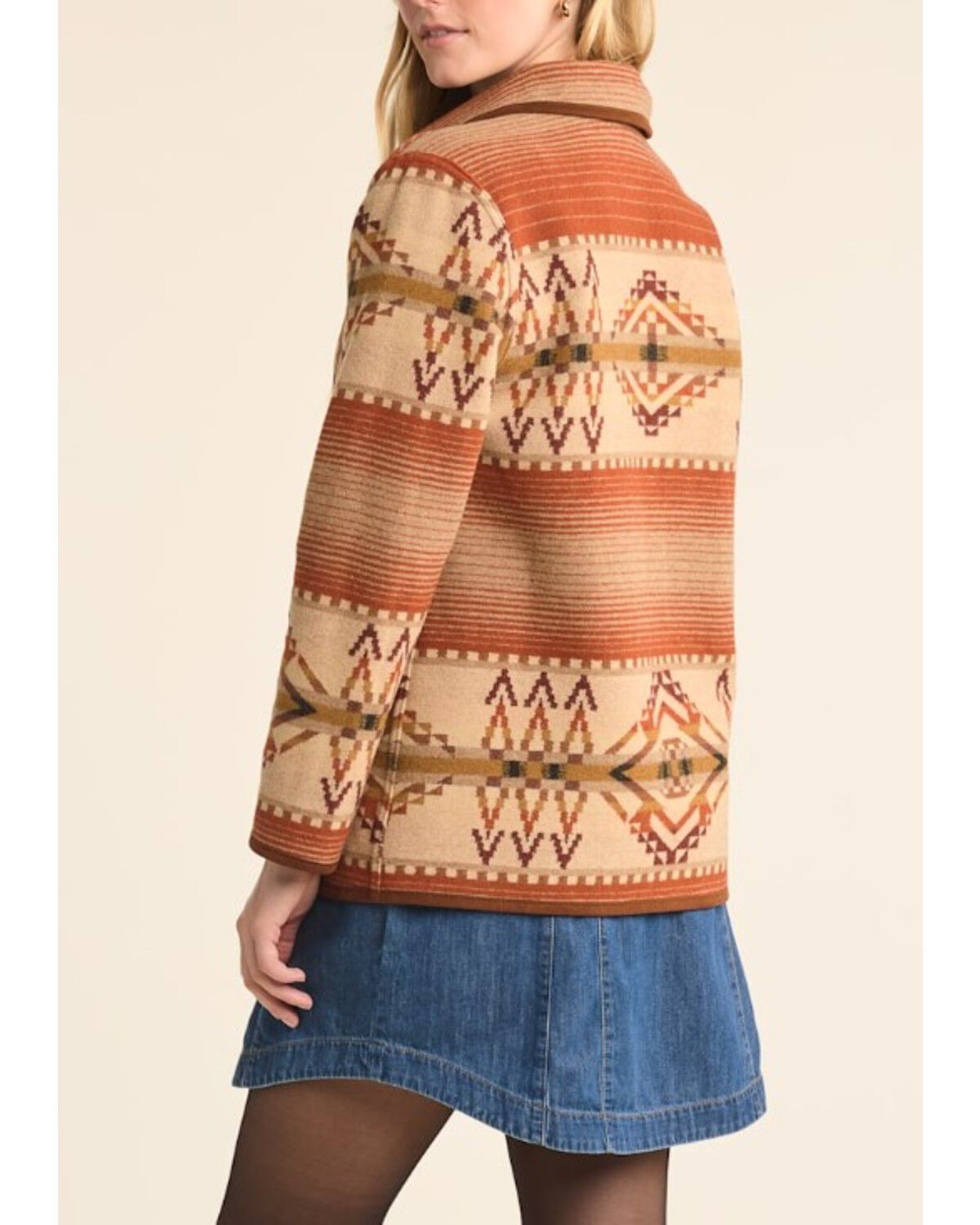 Image #5 - Pendleton Women's Reversible Printed Jacket, Rust Copper, hi-res