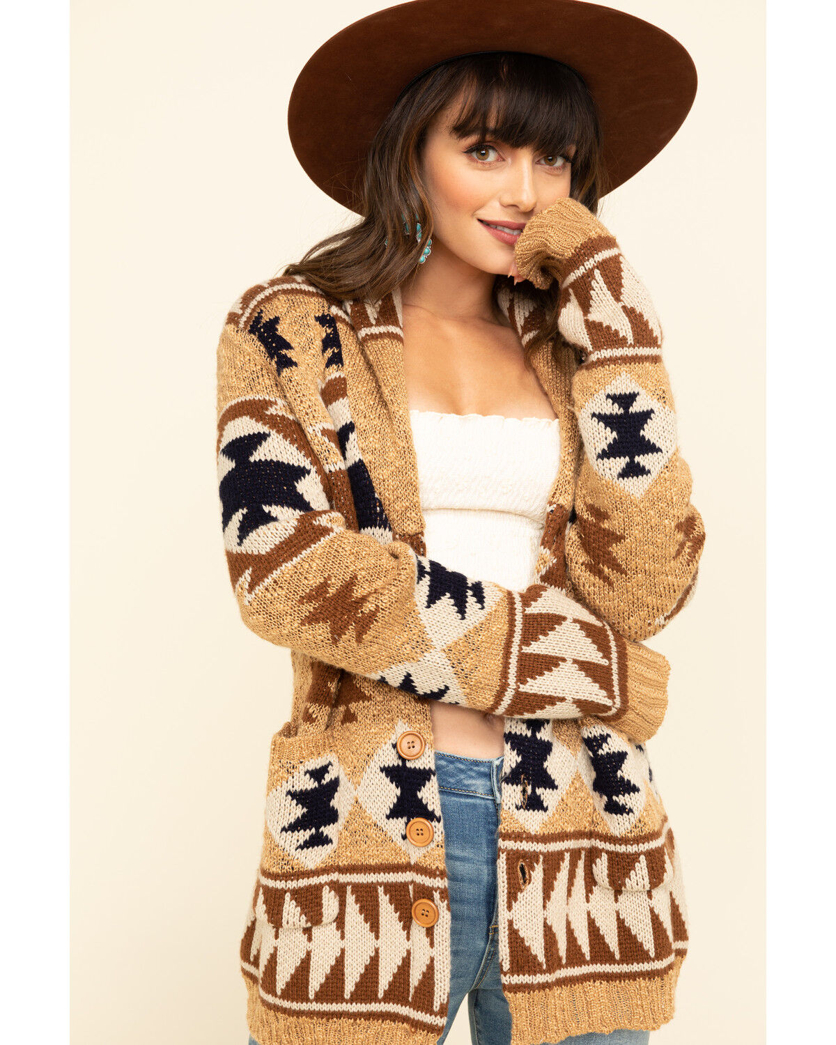 tan cardigan womens