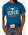 Image #3 - Cinch Men's Navy Steerhead Graphic Short Sleeve T-Shirt , Navy, hi-res