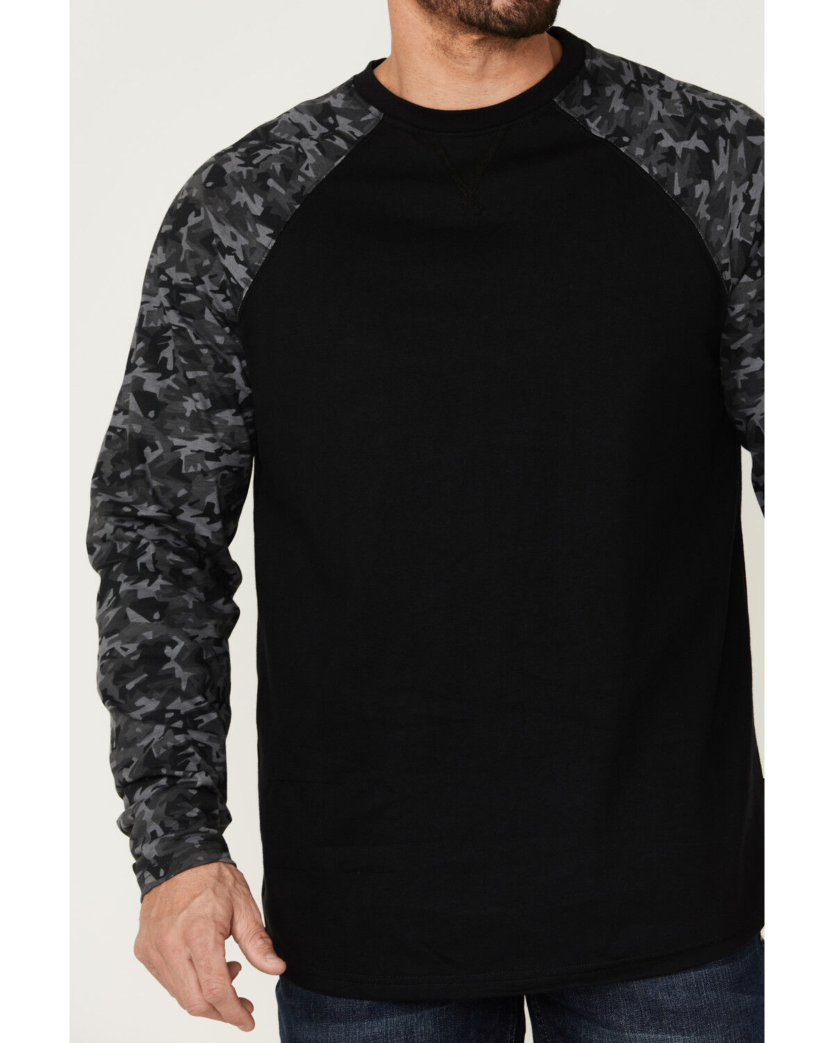 Image #3 - Cody James Men's FR Camo Long Sleeve Work T-Shirt, Black, hi-res