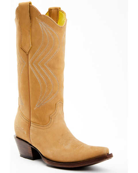 Planet Cowboy Women's Classic Sandy Western Boots - Snip Toe , Sand, hi-res