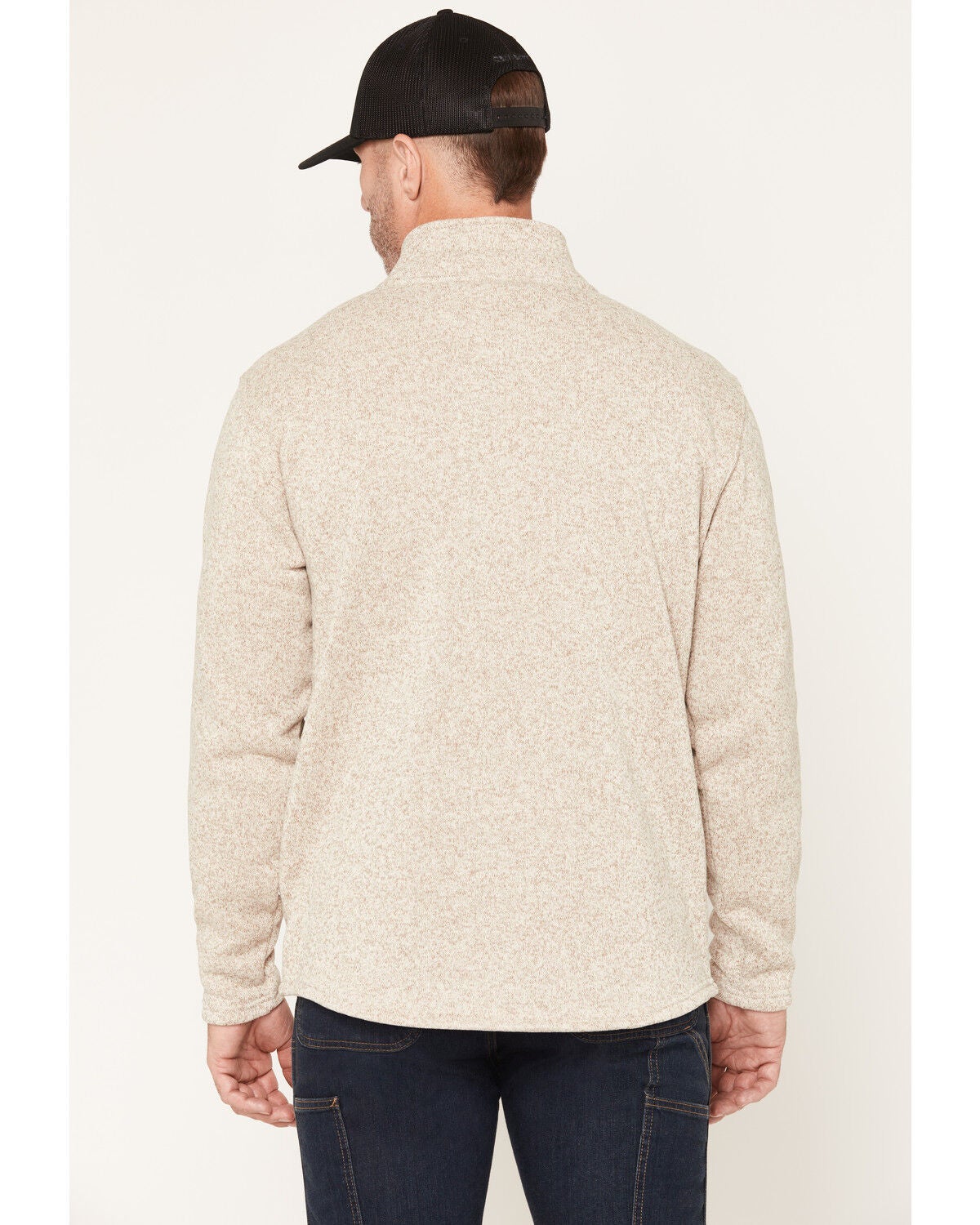 Image #4 - Carhartt Men's Wayland 1/4 Zip Sweater, Oatmeal, hi-res