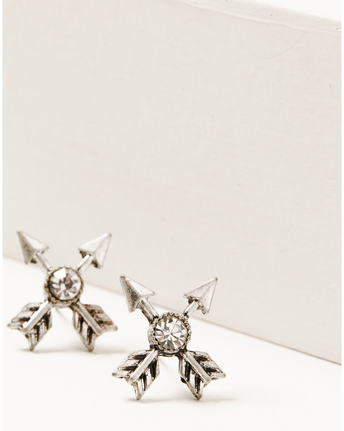 Image #2 - Shyanne Women's 3-piece Silver Concho & Arrow Hoop Earrings Set, Silver, hi-res