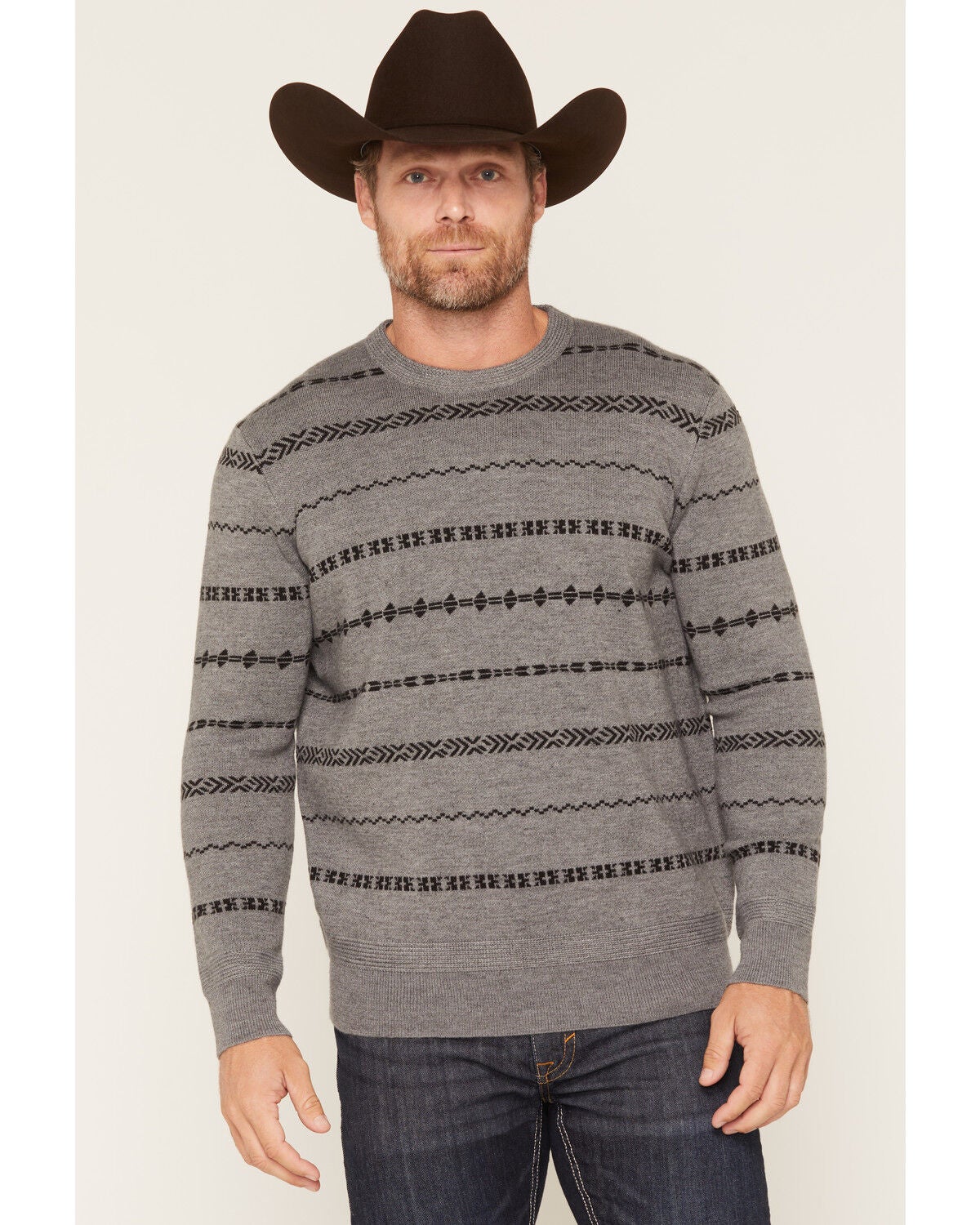 Cody James Men's Rhodes Crew Neck Sweater, Grey, hi-res