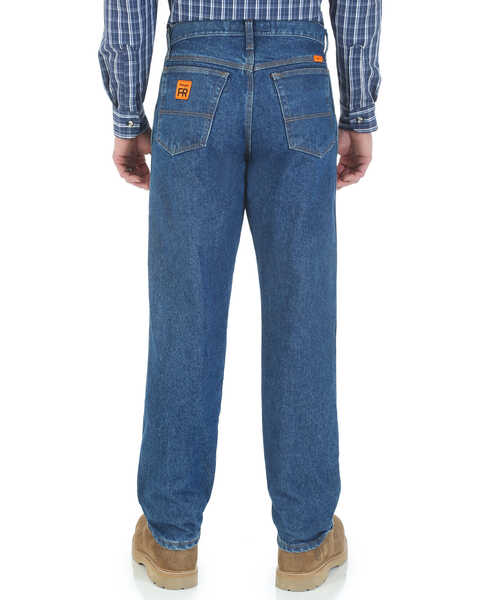 Wrangler Men's FR Relaxed Fit Work Jeans , Indigo, hi-res