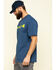 Image #3 - Carhartt Men's Signature Logo Shirt Sleeve Shirt - Big & Tall, Indigo, hi-res