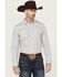 Image #1 - Cody James Men's Dandy Floral Print Long Sleeve Snap Western Shirt, White, hi-res