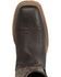 Image #6 - Double H Men's Dark Brown Elk Western Boots - Broad Square Toe, Chocolate, hi-res
