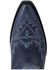 Image #6 - Lane Women's Lexington Knee High Corset Western Boots - Snip Toe, Navy, hi-res